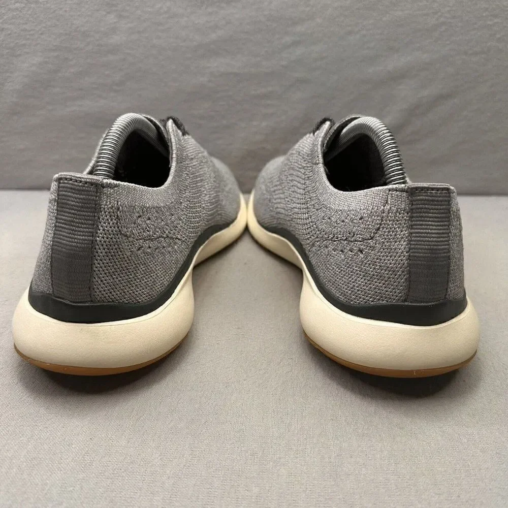 Cole Haan Grand Troy Mens Size 9‎ (M) Wingtip Oxford Cool Gray Knit Casual Dress